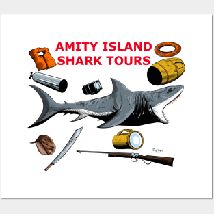 Jaws Shark Tours Posters and Art